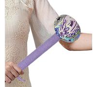 Mugwort Massage Hammer - Linen, 10.24x3.54 Inches, Wormwood Body Massaging Stick Long Handle | Muscle Tension Relief Manual Back Massager, Leg And Arm Relaxation Tool For Home, Spa,