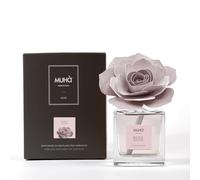 MUHA' | Diffuseur de parfum pour ambiances Rosa Diffuser, Fragrance Ambra Antica, Diffuseur d'Ambiance avec Rose en Bois de Bouleau, Format de 100 ml