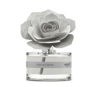 MUHA' | Diffuseur de parfum pour ambiances Rosa Diffuser, Fragrance Fiori di Cotone, Diffuseur d'Ambiance avec Rose en Bois de Bouleau, Format de 50 ml