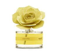 MUHA' | Diffuseur de Parfum pour ambiances Rosa Diffuser, Fragrance Uva e Fico, Diffuseur d'Ambiance avec Rose en Bois de Bouleau, Format de 50 ML