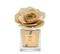 MUHA' | Diffuseur de parfum pour ambiances Rosa Diffuser, Fragrance Vaniglia e Ambra Pura, Diffuseur d'Ambiance avec Rose en Bois de Bouleau, Format de 100 ml