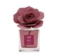 MUHA' | Diffuseur de Parfum pour ambiances Rosa Diffuser, Fragrance MELOGRANO, Diffuseur d'Ambiance avec Rose en Bois de Bouleau, Format de 50 ML