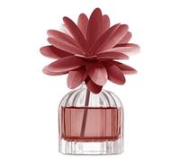 MUHA' | Parfum d'ambiance Flower Diffuser, parfum orange et cannelle, diffuseur d'ambiance avec fleur en bois de bouleau, format de 60 ml