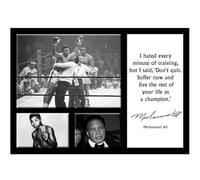 Muhammad Ali 2 - A4 - Boxing Legend - Famous Quotes - Citations - Gym - Citation Sign Poster Print Picture, Sports, DE boxe