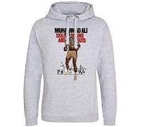 Muhammad Ali Sweat à capuche unisexe avec poster rétro - Gris - X-Large