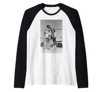 Muhammad Ali vs Enfant pendant l'entraînement à Londres 1963 Boxe Manche Raglan