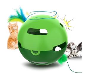 Muhhiba Jouet interactif pour chat, balle rotative irrégulière, jouet automatique pour chaton, parfait pour les chats adultes d'intérieur ennuyés