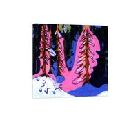 MUHJDYC Abstrait Paysage Célèbre Tableau D'art Affiche-Reproduction Impressions sur Toile-Image Décoration Murale Salon(Orée de Forêt) 70x70cm Toile Tendue