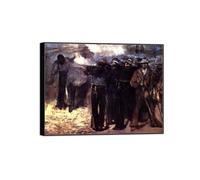MUHJDYC Édouard Manet Célèbre D'art Mural Tableau Impression sur Toile-Noir Cadre Image Décoration Salon-Reproduction(Sans titre 2) 20x25cm