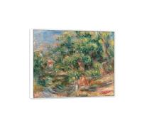 MUHJDYC Pierre-Auguste Renoir Célèbre D'art Tableau-Blanc Cadre Impressions sur Toile Reproduction-Mural Décoration Salon(Blanchisseuse 2) 50x60cm