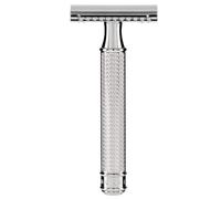 MUHLE R89 Traditionnel Rasoir de Sécurité Fermée Combe Métal Chrome avec Lame d'Échantillon