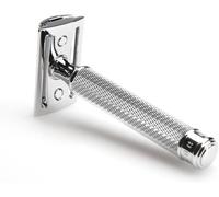 MÜHLE Rasoir à peigne fermé R89 Poignée en métal avec des accents de métal chromé