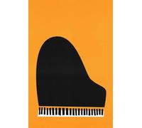 Muholin Affiche d'instrument de musique jazz rétro, art mural milieu du siècle, guitare, piano, batterie, peinture sur toile, décoration d'intérieur pour les amateurs de musique 50x70cm sans cadre