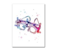 Muholin Cadre d'essai Outils optométriques Art Affiche optique Impressions Instrument d'optométrie Peinture Clinique ophtalmologique Opticien Médecin Décor de bureau 40x50cm sans cadre