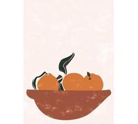 Muholin Dessin animé drôle cuisine nourriture fruits banane noix de coco mur art affiche photos club bar boutique restaurant décor toile peinture 50x70cm sans cadre