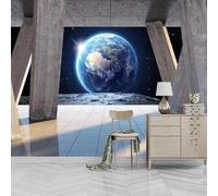 Muholin Papier peint mural personnalisé 3D représentant un paysage spatial, idéal pour décorer un salon, un bureau ou une chambre. 150cm(W)×105cm(H)