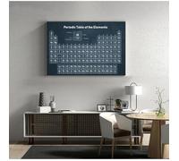 Muholin Tableau décoratif de laboratoire de peinture : Tableau périodique des éléments,affiche pour étudiant en chimie,art mural scientifique,impression sur toile 40x50cm sans cadre