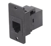 MUHVWM Threadeds RJ11 6P6C Coupleur de montage à brides CAT3 pour modems | Coupleur fileté pour lignes téléphoniques, télécopieurs et modems DSL pour armoires d'équipement