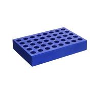 MUHWA Bloc de refroidissement en aluminium 40 puits pour microtubes de 1,5 ml, 5 x 8