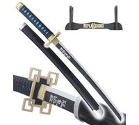Muichiro Tokito Katana en Bois Lame Decoration Epee Sabre Cosplay - 80cm + Presentoir Inclus