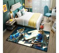 MUICIN Tapis, 3D imprimé Zelda Chambre à Coucher Tapis de Sol, Tapis de Chambre Confortable, salles de séjour, décoration pour Enfants.,80 * 120cm