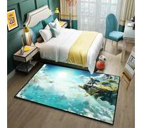 MUICIN Tapis, 3D imprimé Zelda Chambre à Coucher Tapis de Sol, Tapis de Chambre Confortable, salles de séjour, décoration pour Enfants.,100 * 160cm