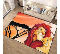 MUICIN Tapis 3D Roi Lion modèle Salon Chambre décor Rug Soft Chambre d'enfant Rug Cuisine Couloir Salle à Manger Tapis de Sol.,140 * 200cm