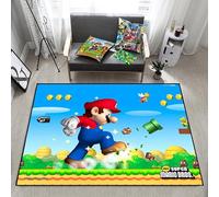 MUICIN Tapis de Chambre à Coucher pour Enfants Intérieur Mario Anime Tapis de Sol Chambre pour Enfants Non Slip Cartoon Princess Carpet Non Slip Mat.,80 * 120cm
