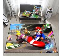 MUICIN Tapis de Chambre à Coucher pour Enfants Intérieur Mario Anime Tapis de Sol Chambre pour Enfants Non Slip Cartoon Princess Carpet Non Slip Mat.,120 * 160cm
