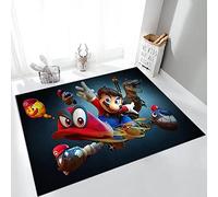 MUICIN Tapis de Dessin animé 3D Super Mario Pattern Tapis Salon Chambre Tapis Enfants Aire de Jeux Tapis de Sol.,50 * 80cm