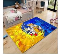 MUICIN Tapis Sonic Anime Cartoon Tapis rectangulaire Tapis de Sol décoratif Salon Chambre Chambre des Enfants Jeu Tapis de Sol.,50 * 80cm