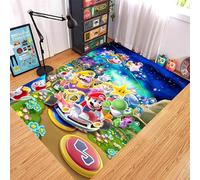 MUICIN Tapis, Tapis de Sol Mario imprimé en 3D, Tapis de Chambre Confortables, Salon, décor de Chambre d'enfants.,120 * 160cm