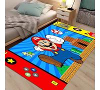 MUICIN Tapis, Tapis de Sol Mario imprimé en 3D, Tapis de Chambre Confortables, Salon, décor de Chambre d'enfants.,50 * 80cm