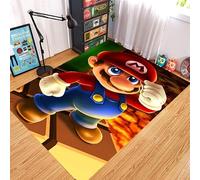 MUICIN Tapis, Tapis de Sol Mario imprimé en 3D, Tapis de Chambre Confortables, Salon, décor de Chambre d'enfants.,50 * 80cm
