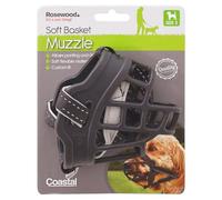 muilkorf Soft Basket 22,5 cm siliconen/neopreen zwart