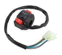 Muisse de moto de 22 mm 7/8 pouces 8 broches 3 Fonctions Switch compatible avec 50cc 70cc 110cc 125cc ATV Quad et modèles similaires