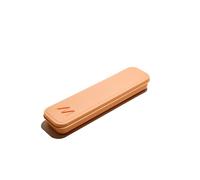 Muitomas, Ensemble de couverts portable, kit complet de couverts pour salle à manger en dehors de la maison, avec étui compact, facile à transporter en voyage et bureau, couleur Peach Fuzz