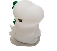 Muitomas, Lampe en silicone en forme de dinosaure pour enfants, lumière décorative douce au toucher, entrée DC 4,5 V, blanc