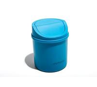 Muitomas, Mini Panier de bureau avec porte ouverte et couvercle amovible, compact pour bureau et bureau, 130 x 130 x 170 mm, couleur bleu sarcelle