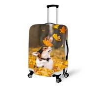 Muiuou Elastique Housse de Valise Luggage Cover, 3D Impression Étui Luggage avec Fermeture Éclair, Réutilisable Anti-Rayures Lavable Bagages Voyage Couvre (M(22-24 Pouce),Style 1)