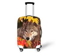 Muiuou Elastique Housse de Valise Luggage Cover, 3D Impression Étui Luggage avec Fermeture Éclair, Réutilisable Anti-Rayures Lavable Bagages Voyage Couvre (M(22-24 Pouce),Style 2)