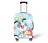 Muiuou Élastique Housse Protection Valise, 3D Print Protéger des Rayures et Taches Lavable Protege Valise de Voyage Soute, pour 18-32 Pouces Valise (M(22-24 Pouce),Style 1)