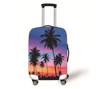 Muiuou Housse de Protection Valise Élastique,3D Couverture de Bagages Print Protéger des Rayures et Taches Protege Valise de Voyage Soute,pour 18-32 Pouces Valise (M(22-24 Pouce),Style 2)