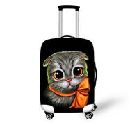 Muiuou Housse de Valise Elastique,3D Print Protection Couverture de Bagages Réutilisable Lavable Anti-Rayures,Anti-Poussière Voyage Housse pour 18-32 Pouces Valise (M(22-24 Pouce),Style 1)