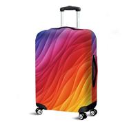 Muiuou Housse de Valise Elastique, Couverture de Bagages De Protector Imprimé Lavable Anti-Rayures Voyage Housse De Bagage Trolley Case Housse Protection Valises (M(22-24 Pouce),Style 1)