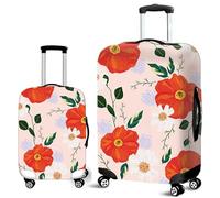 Muiuou Housse de Valise Elastique, Impression Couverture de Bagages Trolley Case Housse De Protector Réutilisable Lavable Anti-Rayures Voyage Housse De Bagage (M(22-24 Pouce),Style 1)