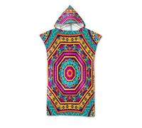 Muiuou Poncho De Bain Adulte Serviette De Plage Microfibre, à Changer,Adulte Enfant Unisexe Sports pour Les Nautiques et Le sur la Plage Piscine Peignoir (Style 8,75 * 110cm)