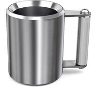 mujaxect Gobelet lourd de 10 kg en acier inoxydable, haltère super lourd, fitness, sport, gym, entraînement, amateurs de café, cadeau