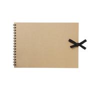 MUJI 無印良品 Carnet de croquis F1, F4 20 feuilles de papier recyclé, reliure spirale avec ruban noir (F1)