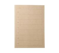 MUJI 無印良品 Carnet hebdomadaire minimaliste A5, 32 feuilles, format non daté, fabriqué au Japon